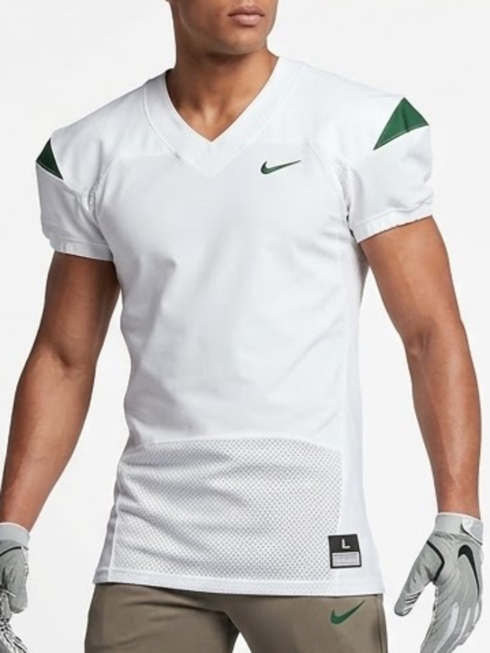 Athletic Jersey Football Top Mens Polyester L Nike